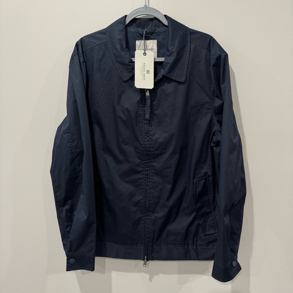 New! Racing Green British Style Jacket‎ Size L Navy